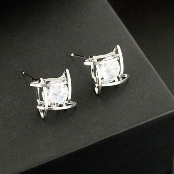 marie and lux Jewelry - 5 for $25 Diamond Silver Earrings